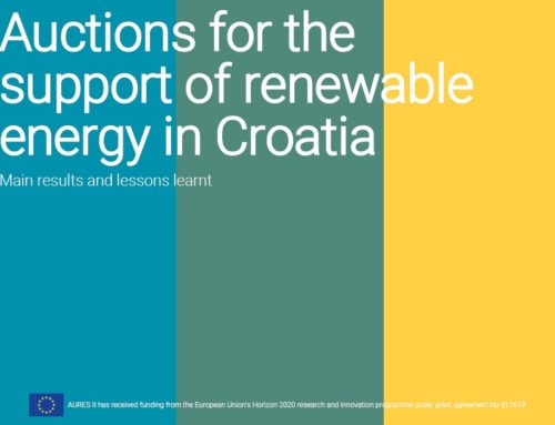 Auctions for the support of renewable energy in Croatia
