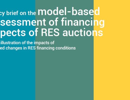 Policy brief on the model-based assessment of financing aspects of RES auctions