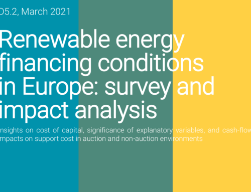 Renewable energy financing conditions in Europe: survey and impact analysis