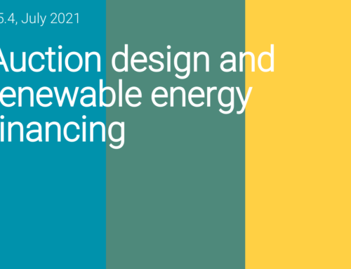 Auction design and renewable energy financing